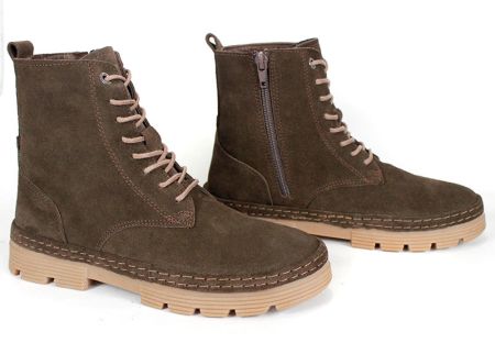 дамски кларкове Bruno Road кафяв велур