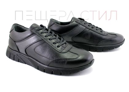 Pantofi barbati din piele în negru - Model Yannis