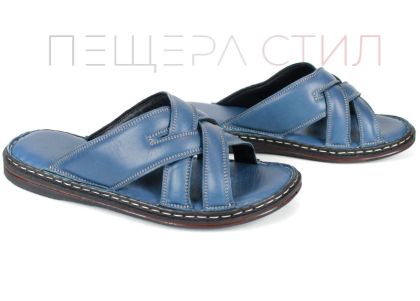 miro vento мъжки чехли естествена кожа деним