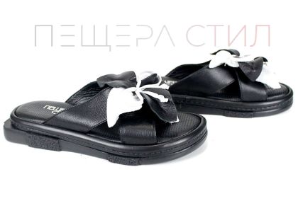 дамски чехли Dalia Fiore естествена кожа цвете