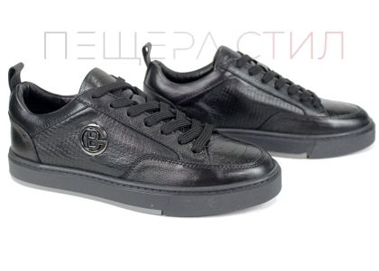 Мъжки ежедневни обувки Lupo Forte – естествена кожа с кроко и змийски щампи