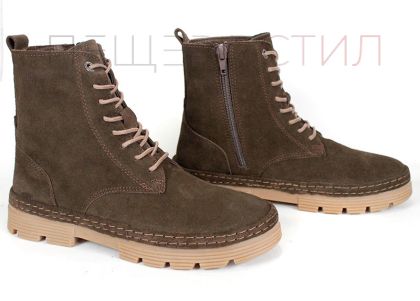 дамски кларкове Bruno Road кафяв велур