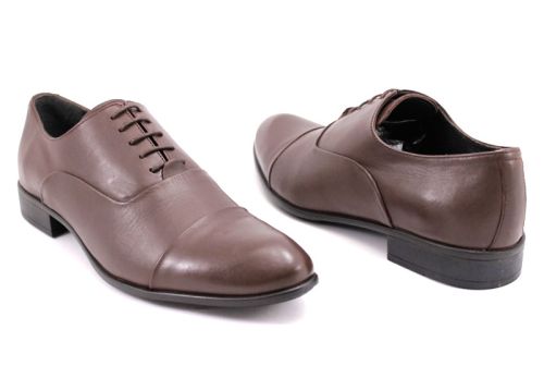 Pantofi formale pentru bărbați în maro închis 1654 K