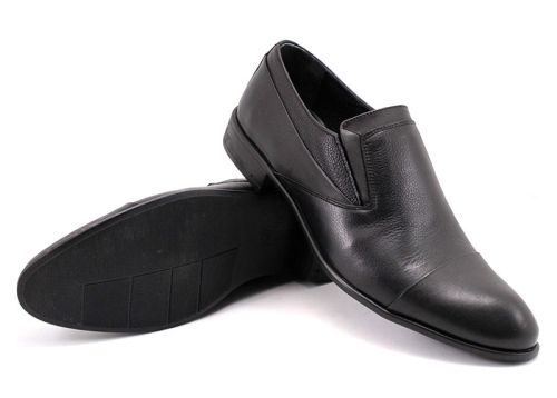 Pantofi eleganti bărbați în negru 1804 CH