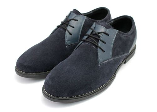 Pantofi casual pentru bărbați în albastru închis Y 5231 SN