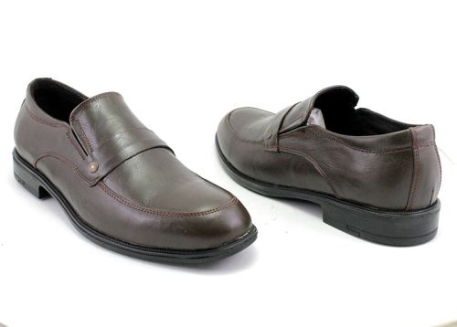 Pantofi eleganti barbati din piele naturalа maro Y 285 K