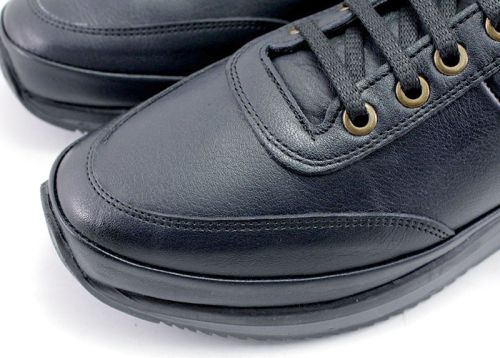 Pantofi casual barbatesti din piele naturala in albastru inchis model Aldo