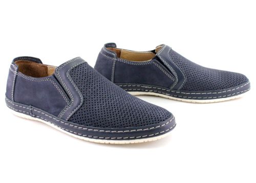 Pantofi de vara pentru barbati in albastru inchis, model Amadeus.