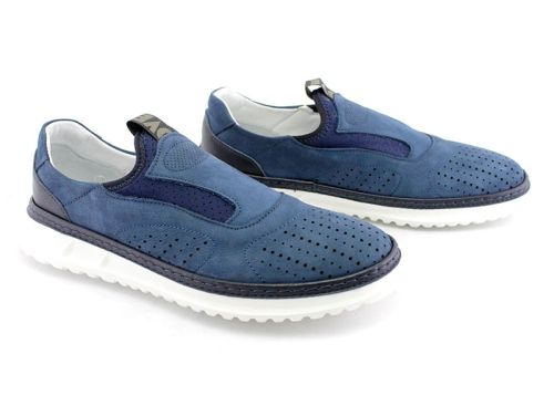 Pantofi sport pentru bărbați în albastru - Model Michael.