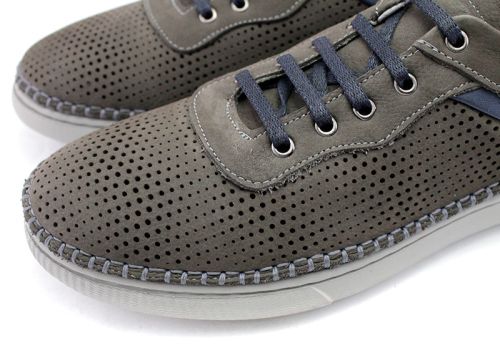 Pantofi de vară pentru bărbați în culoare gri - Model London.