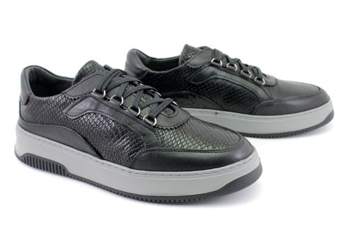 Мъжки спортни обувки в черно - Модел Сивен.