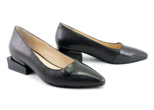 Дамски елегантни обувки в черно - Модел Яспис. Размери 36-42.