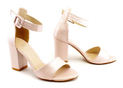 Sandale formale dama roz - Model Veda.
