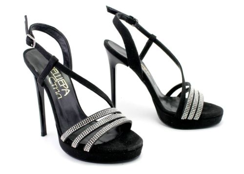 Sandale formale dama negru - Model Blanka.