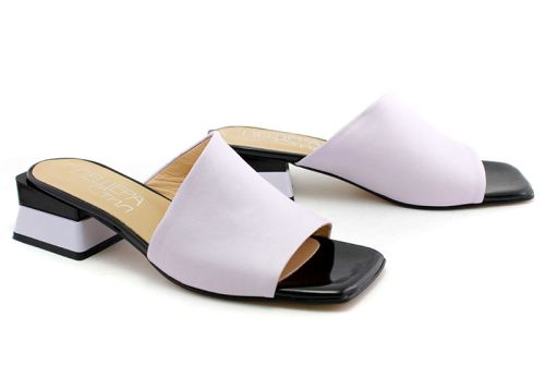 Papuci eleganti pentru dama in mov - Model Kiara.
