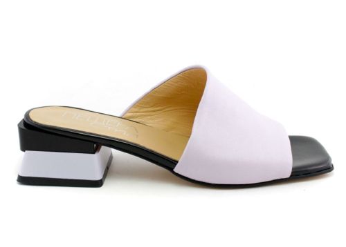Papuci eleganti pentru dama in mov - Model Kiara