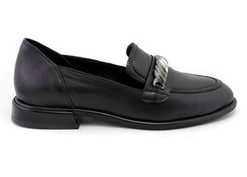 Pantofi casual dama fara sireturi in negru - Model Patritsia