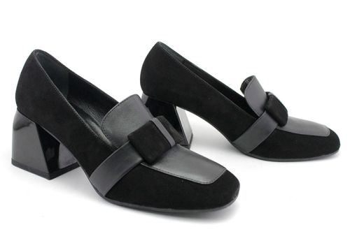 Pantofi formali dama in negru, model Ninel