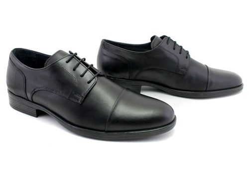 Pantofi formali barbatesti in negru, model Florian.
