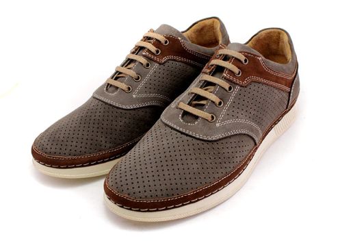 Pantofi casual pentru bărbați de culoare maro pământiu - Model Brian.