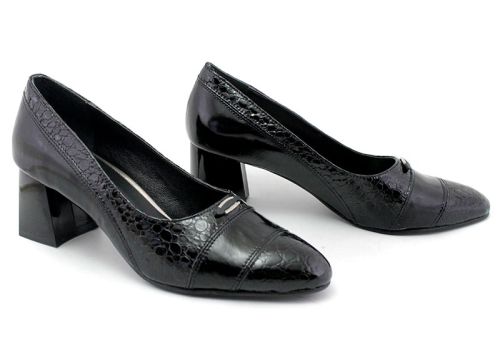 Pantofi formali dama negru, model Ravenna.