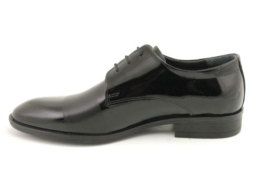 Pantofi formali pentru bărbați în negru, model McLaren.