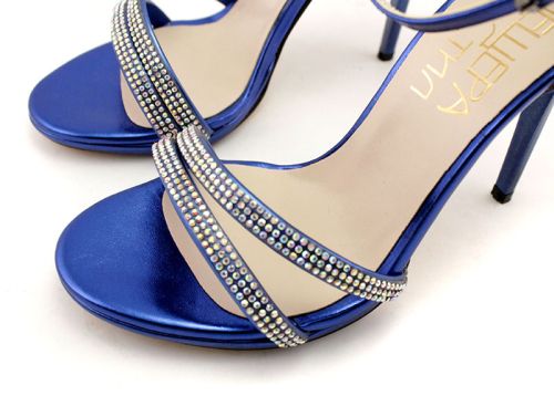 Sandale formale dama in albastru - Model Fidelia.