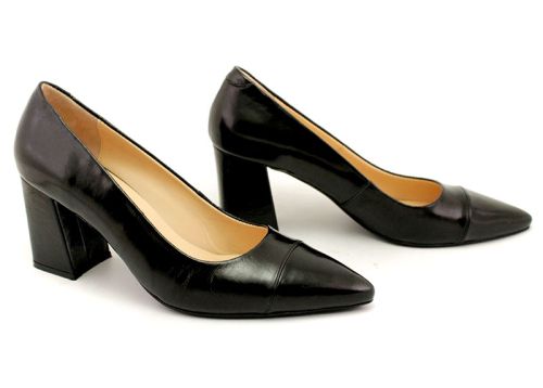 Pantofi formali dama negru, model Mira.
