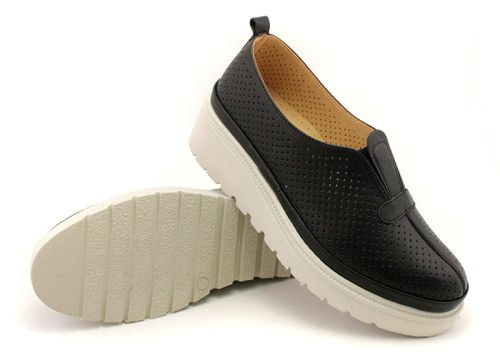 Pantofi casual dama negru - Model Varta.