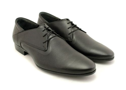 Pantofi formali pentru barbati in negru, model Mario.