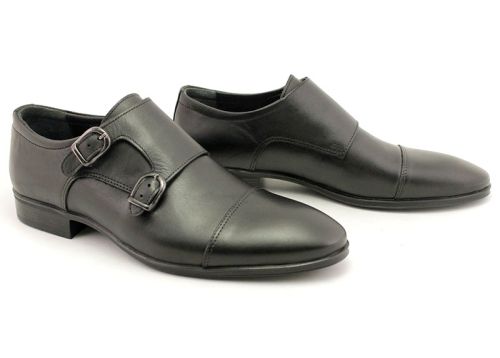 Pantofi formali pentru barbati in negru, model Lubozar.