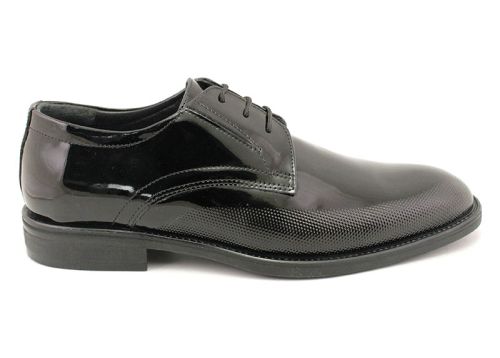 Pantofi formali barbatesti in negru, model Blagovest.