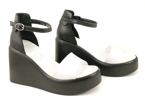 Sandale de dama din piele naturala negru - modelDaniela