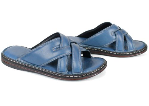 miro vento мъжки чехли естествена кожа деним