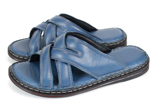 miro vento мъжки чехли естествена кожа деним