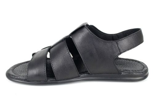 мъжки сандали Mare Blu черни естествена кожа