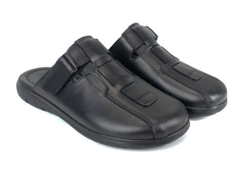 Мъжко сабо Silent Note с велкро от естествена кожа