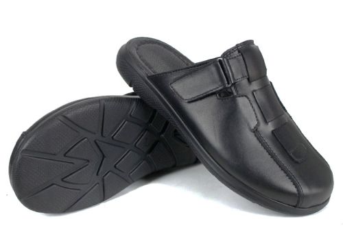 Мъжко сабо Silent Note с велкро от естествена кожа