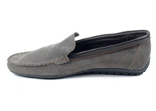 Мъжки мокасини Vento Visón от естествен велур в цвят визон, преоценен модел