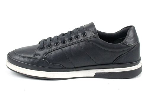 Мъжки спортни обувки с връзки в черно - Модел Франц - преоценени