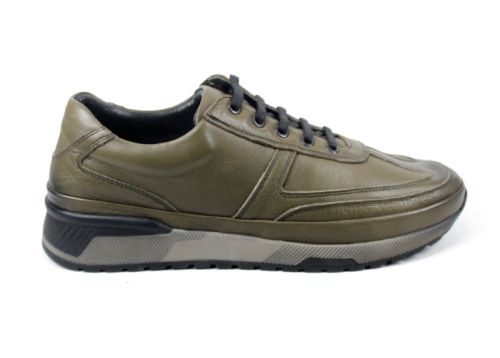 Преоценени мъжки ежедневни обувки с връзки в зелено - Модел Антоан.