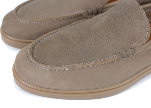 Мъжки мокасини Notte Morbida – естествен набук визон с гъвкаво ходило