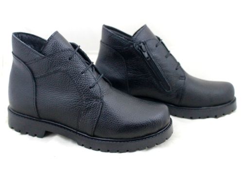 дамски кларкове Linea Fiera от естествена шагренена кожа с топъл хастар и зимно ходило