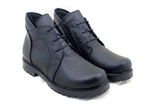 дамски кларкове Linea Fiera от естествена шагренена кожа с топъл хастар и зимно ходило