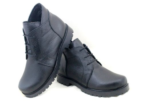 дамски кларкове Linea Fiera от естествена шагренена кожа с топъл хастар и зимно ходило