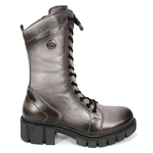 дамски кубинки Velluto Ombra от естествена кожа визон с ефект на състаряване и топъл хастар